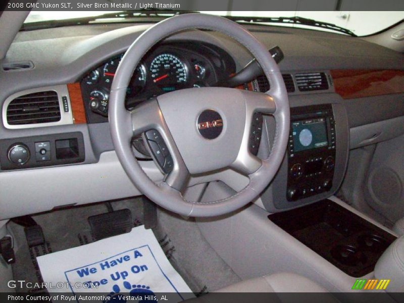 Silver Birch Metallic / Light Titanium 2008 GMC Yukon SLT