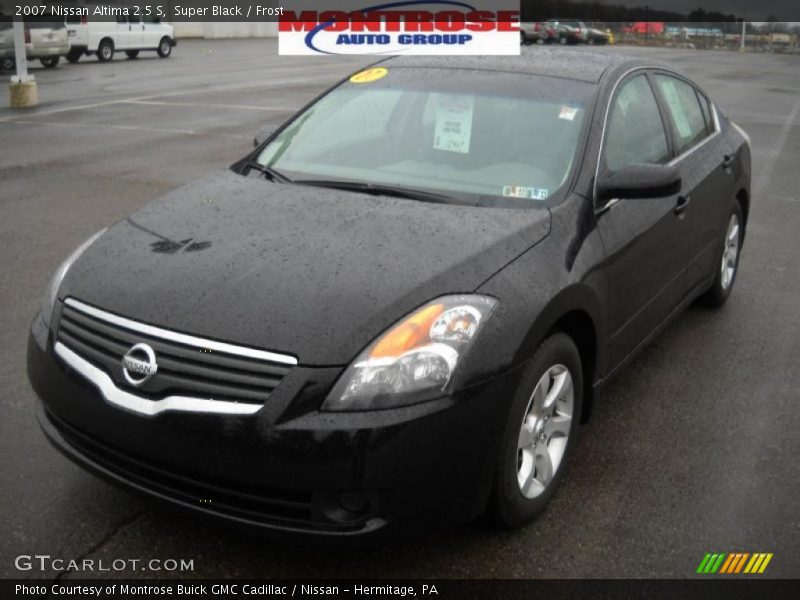 Super Black / Frost 2007 Nissan Altima 2.5 S