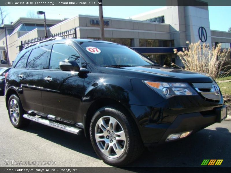 Formal Black Pearl / Taupe 2007 Acura MDX Technology