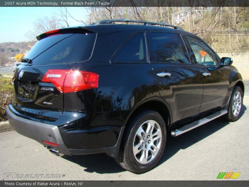 Formal Black Pearl / Taupe 2007 Acura MDX Technology