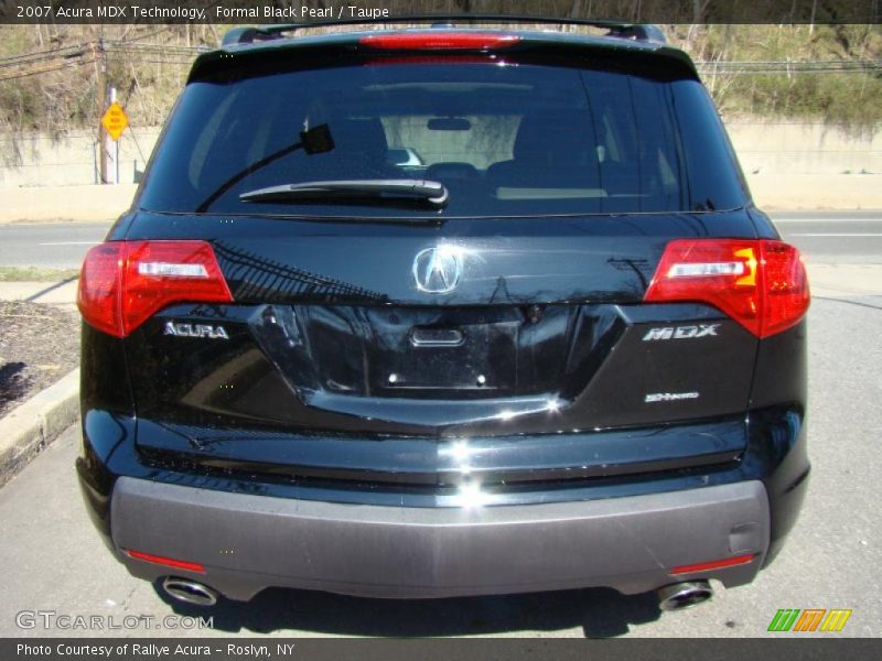 Formal Black Pearl / Taupe 2007 Acura MDX Technology