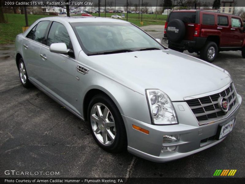Radiant Silver / Light Gray 2009 Cadillac STS V8