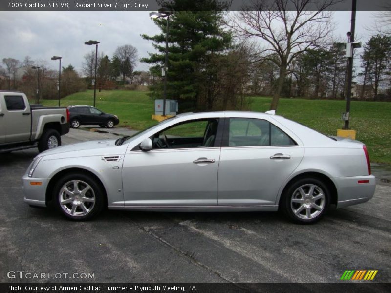 Radiant Silver / Light Gray 2009 Cadillac STS V8