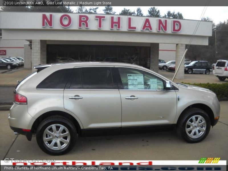 Gold Leaf Metallic / Medium Light Stone 2010 Lincoln MKX AWD
