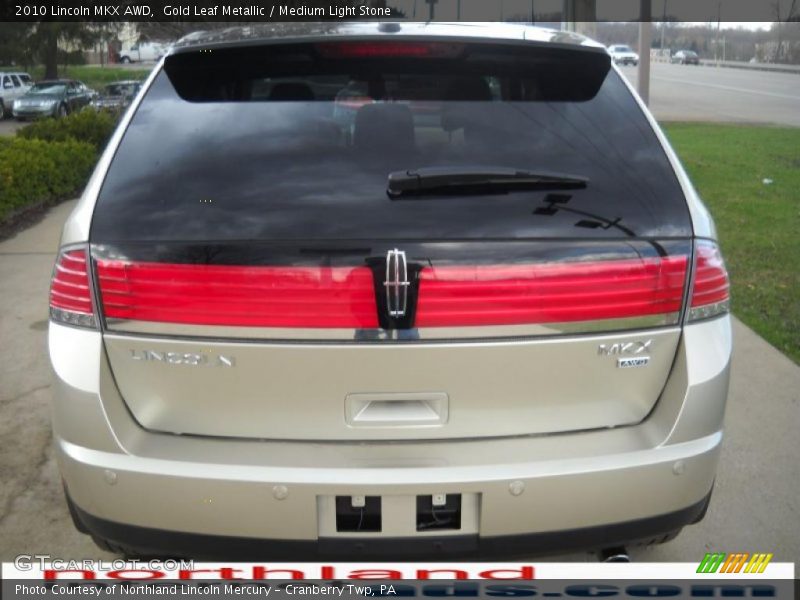 Gold Leaf Metallic / Medium Light Stone 2010 Lincoln MKX AWD