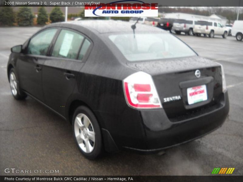 Super Black / Charcoal/Steel 2008 Nissan Sentra 2.0