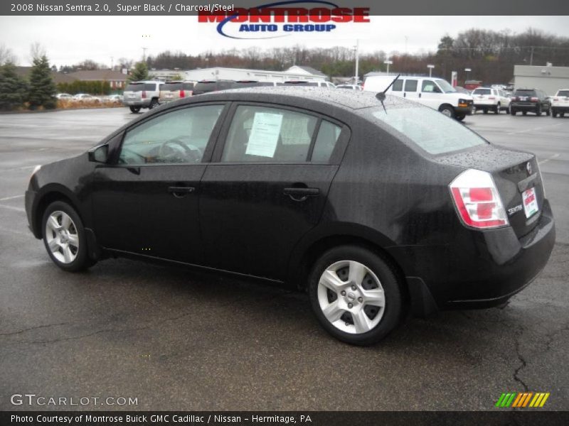 Super Black / Charcoal/Steel 2008 Nissan Sentra 2.0