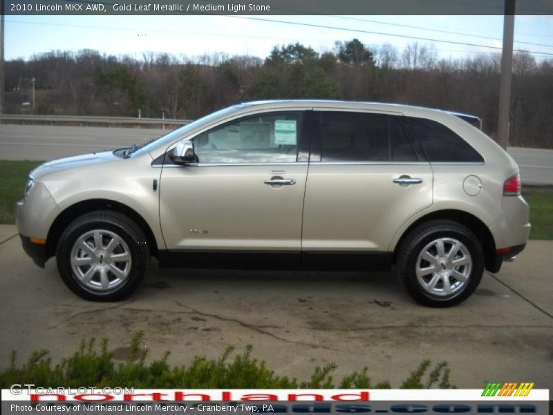 Gold Leaf Metallic / Medium Light Stone 2010 Lincoln MKX AWD