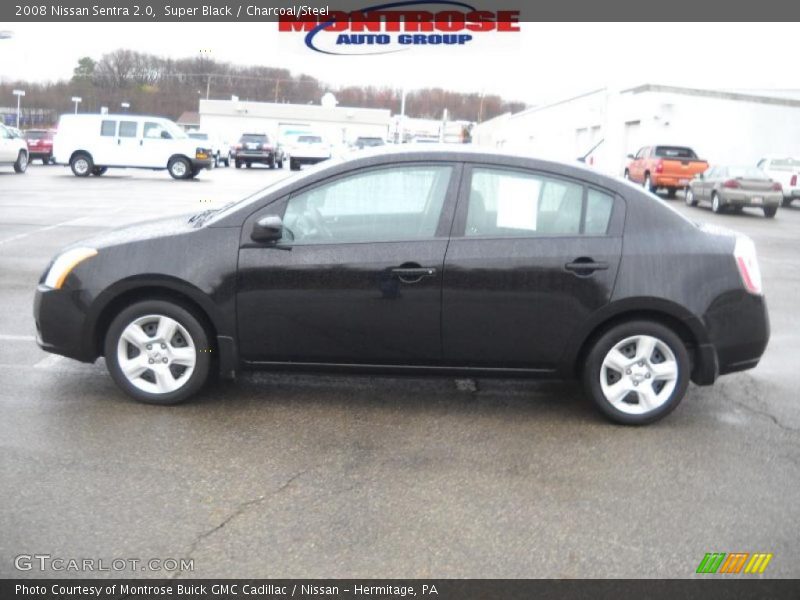 Super Black / Charcoal/Steel 2008 Nissan Sentra 2.0