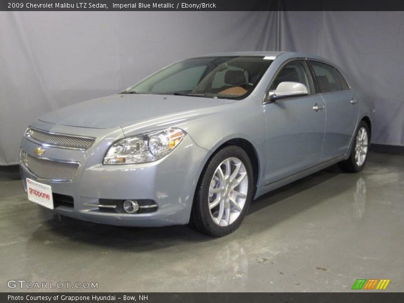 Imperial Blue Metallic / Ebony/Brick 2009 Chevrolet Malibu LTZ Sedan