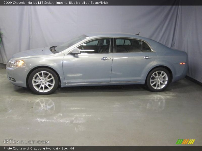 Imperial Blue Metallic / Ebony/Brick 2009 Chevrolet Malibu LTZ Sedan