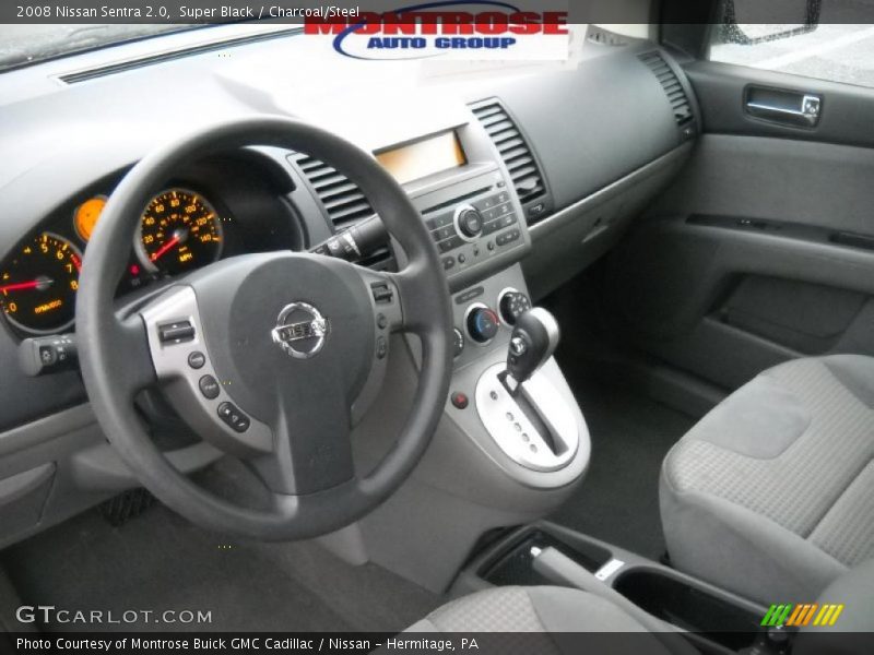 Super Black / Charcoal/Steel 2008 Nissan Sentra 2.0