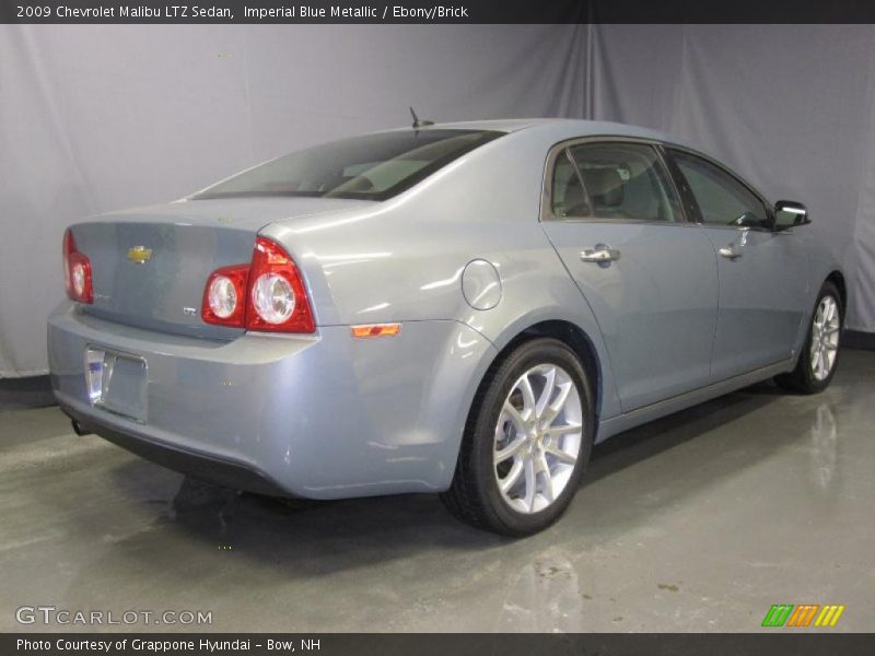 Imperial Blue Metallic / Ebony/Brick 2009 Chevrolet Malibu LTZ Sedan