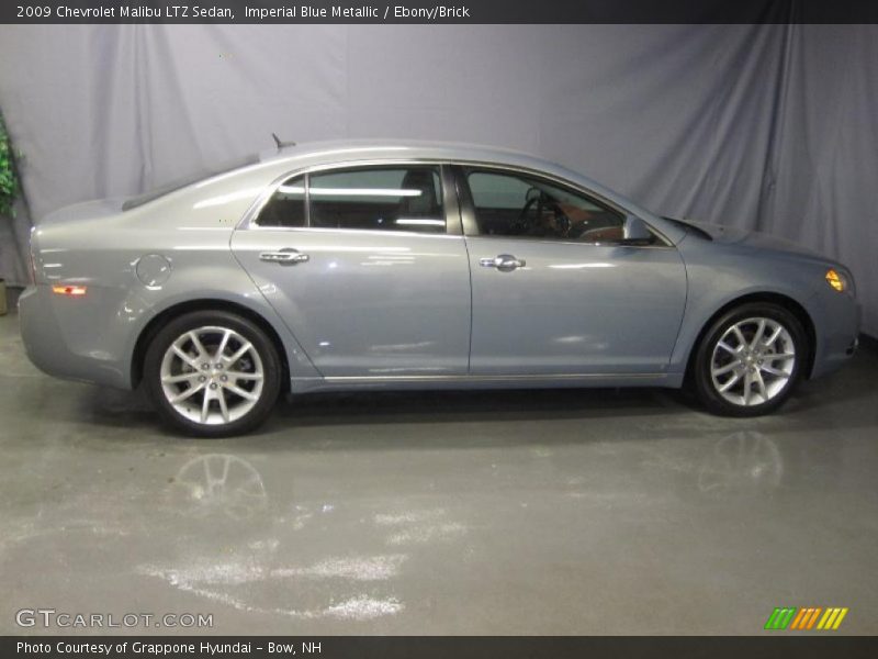 Imperial Blue Metallic / Ebony/Brick 2009 Chevrolet Malibu LTZ Sedan