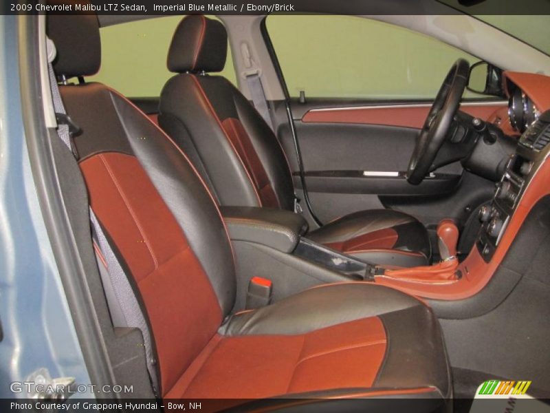Imperial Blue Metallic / Ebony/Brick 2009 Chevrolet Malibu LTZ Sedan