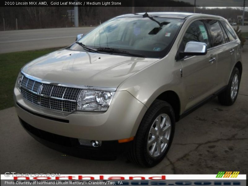 Gold Leaf Metallic / Medium Light Stone 2010 Lincoln MKX AWD