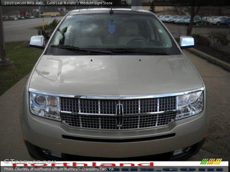 Gold Leaf Metallic / Medium Light Stone 2010 Lincoln MKX AWD