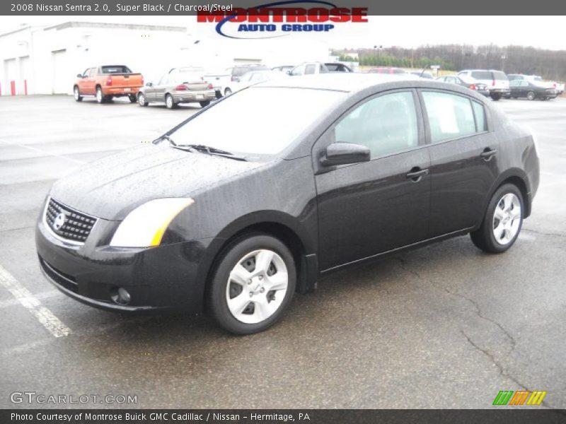 Super Black / Charcoal/Steel 2008 Nissan Sentra 2.0