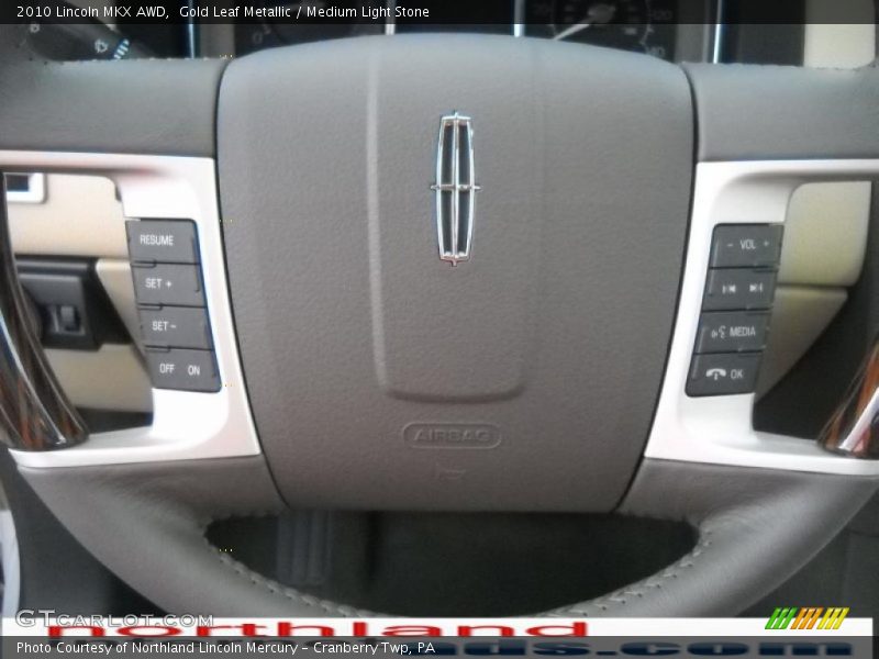 Gold Leaf Metallic / Medium Light Stone 2010 Lincoln MKX AWD