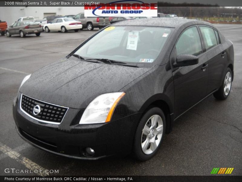 Super Black / Charcoal/Steel 2008 Nissan Sentra 2.0