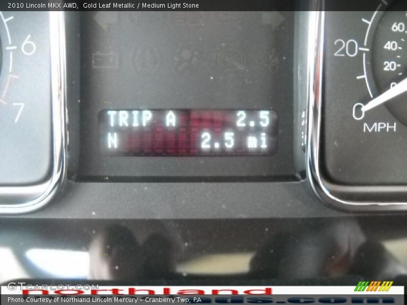 Gold Leaf Metallic / Medium Light Stone 2010 Lincoln MKX AWD