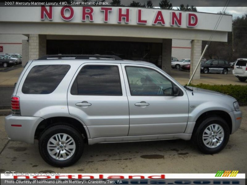 Silver Metallic / Black 2007 Mercury Mariner Luxury 4WD