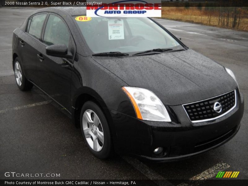 Super Black / Charcoal/Steel 2008 Nissan Sentra 2.0