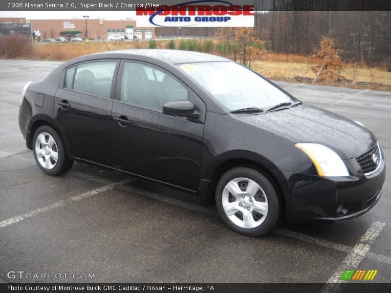 Super Black / Charcoal/Steel 2008 Nissan Sentra 2.0