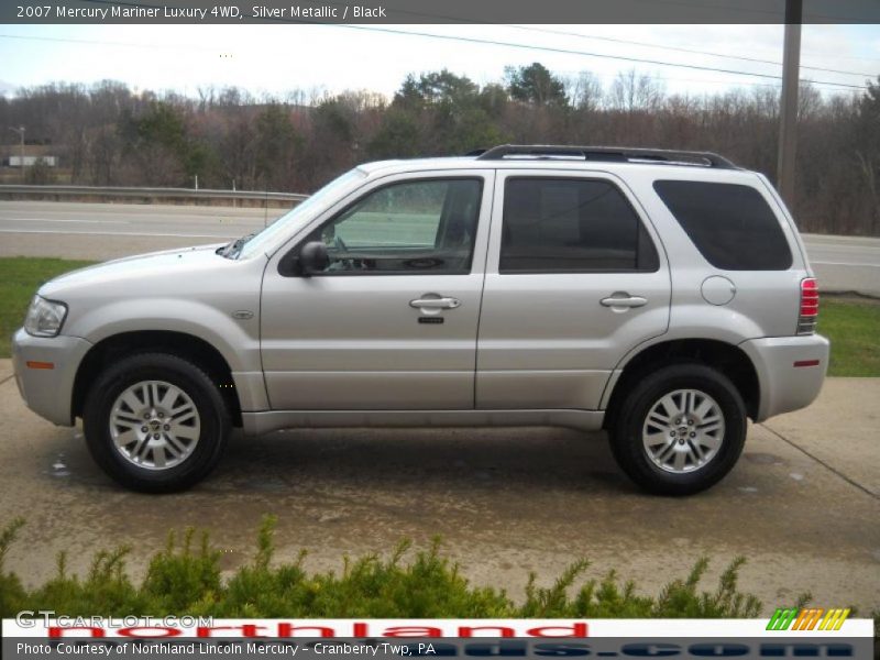 Silver Metallic / Black 2007 Mercury Mariner Luxury 4WD