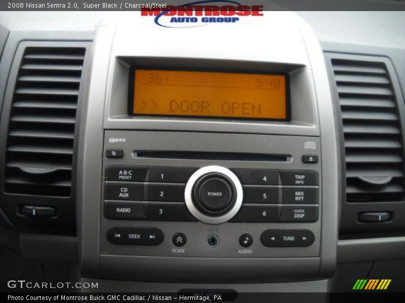 Super Black / Charcoal/Steel 2008 Nissan Sentra 2.0