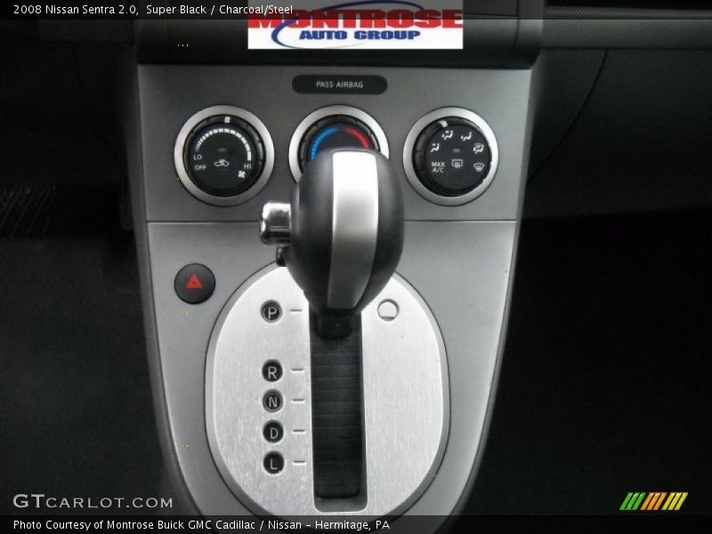 Super Black / Charcoal/Steel 2008 Nissan Sentra 2.0