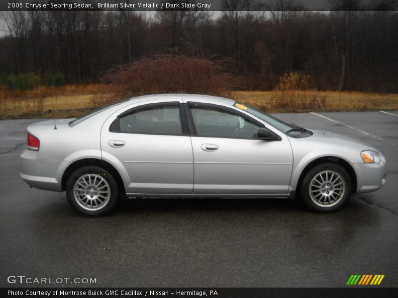 Brilliant Silver Metallic / Dark Slate Gray 2005 Chrysler Sebring Sedan