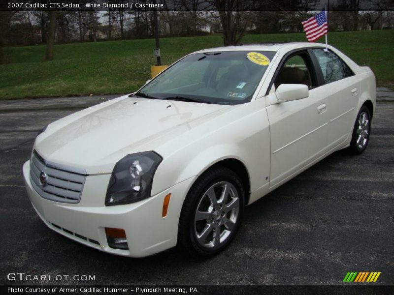 White Diamond / Cashmere 2007 Cadillac CTS Sedan