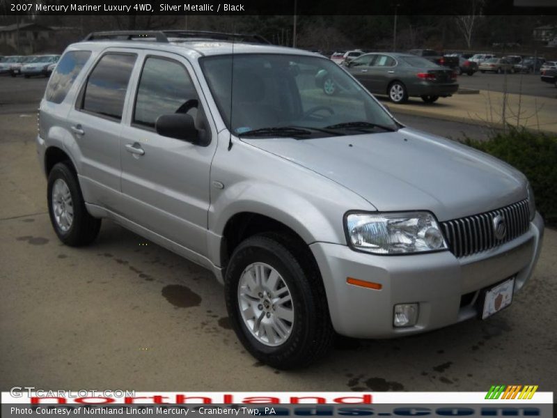 Silver Metallic / Black 2007 Mercury Mariner Luxury 4WD