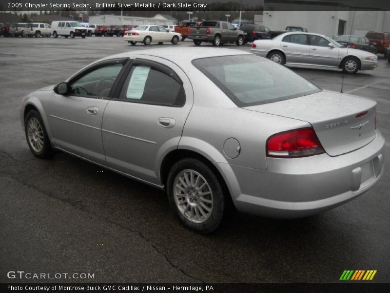 Brilliant Silver Metallic / Dark Slate Gray 2005 Chrysler Sebring Sedan