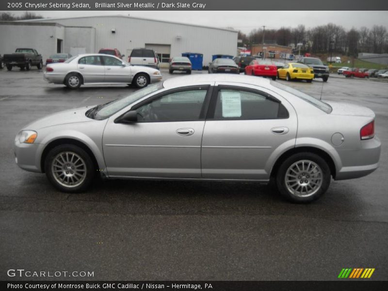 Brilliant Silver Metallic / Dark Slate Gray 2005 Chrysler Sebring Sedan