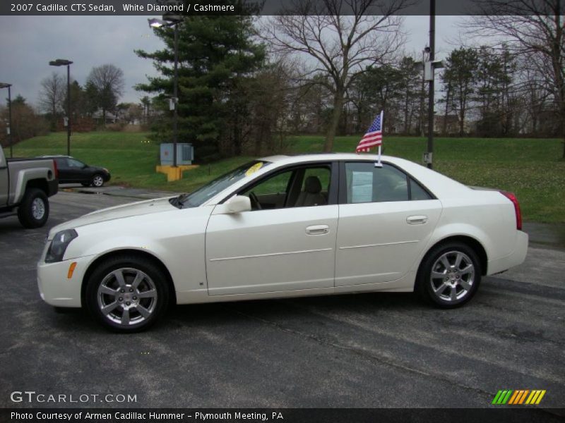 White Diamond / Cashmere 2007 Cadillac CTS Sedan
