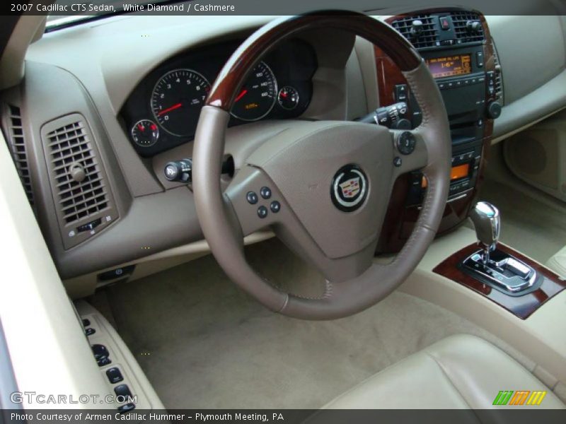 White Diamond / Cashmere 2007 Cadillac CTS Sedan