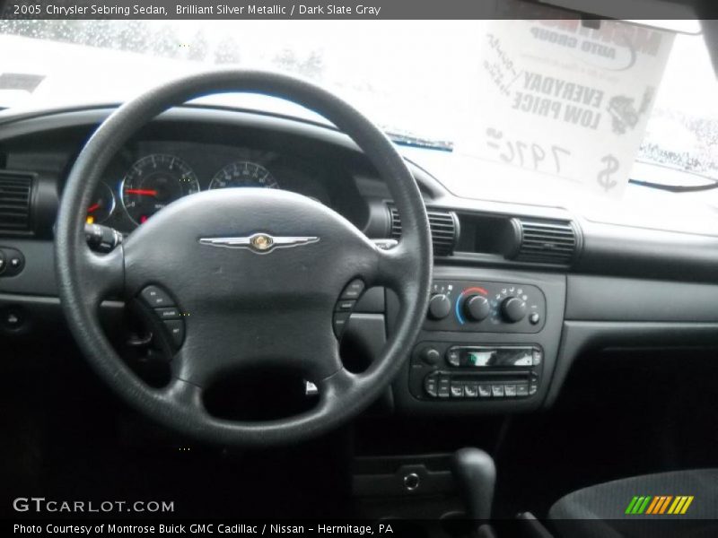 Brilliant Silver Metallic / Dark Slate Gray 2005 Chrysler Sebring Sedan