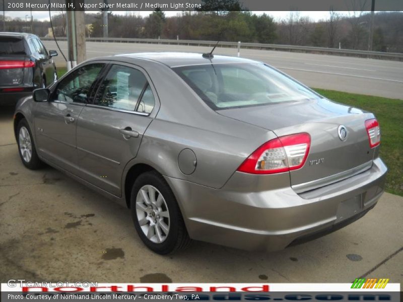 Vapor Silver Metallic / Medium Light Stone 2008 Mercury Milan I4
