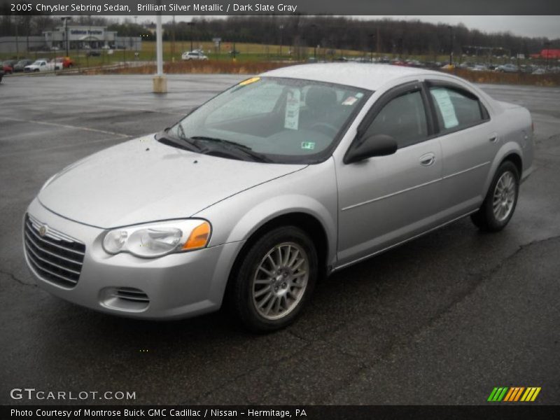 Brilliant Silver Metallic / Dark Slate Gray 2005 Chrysler Sebring Sedan