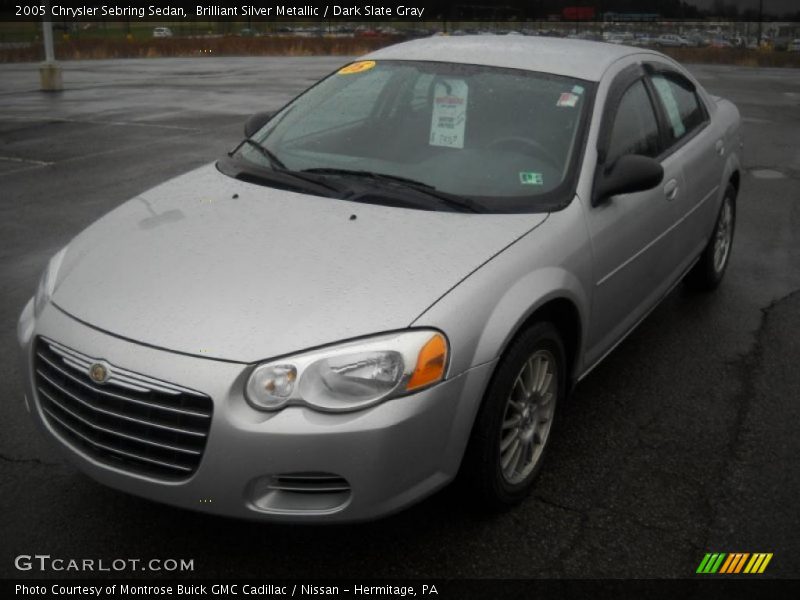 Brilliant Silver Metallic / Dark Slate Gray 2005 Chrysler Sebring Sedan
