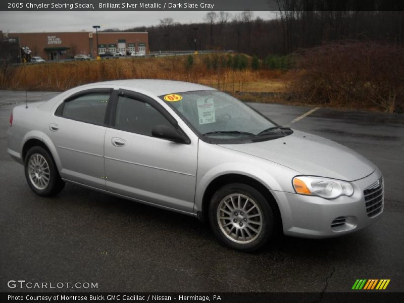 Brilliant Silver Metallic / Dark Slate Gray 2005 Chrysler Sebring Sedan