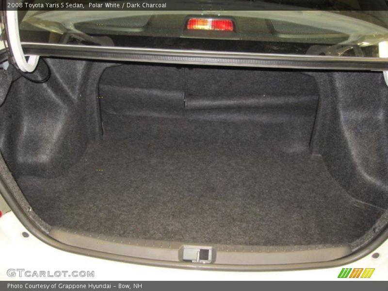 Polar White / Dark Charcoal 2008 Toyota Yaris S Sedan