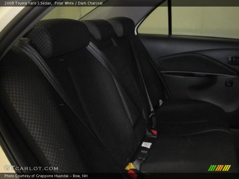 Polar White / Dark Charcoal 2008 Toyota Yaris S Sedan