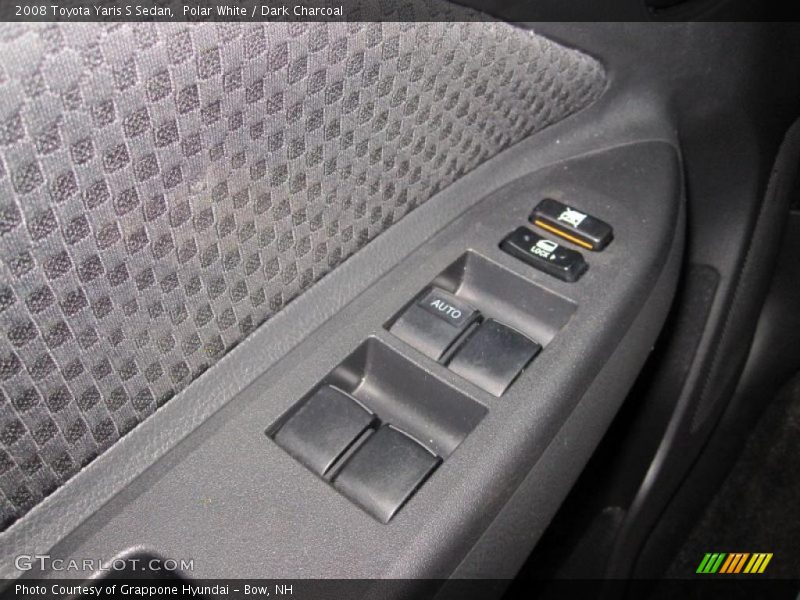 Polar White / Dark Charcoal 2008 Toyota Yaris S Sedan