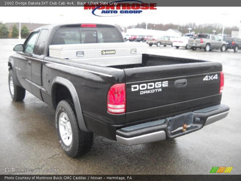 Black / Dark Slate Gray 2002 Dodge Dakota SXT Club Cab 4x4