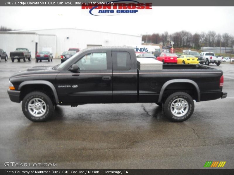 Black / Dark Slate Gray 2002 Dodge Dakota SXT Club Cab 4x4
