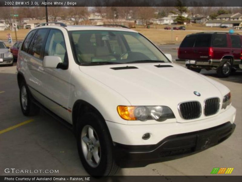 Alpine White / Beige 2002 BMW X5 3.0i