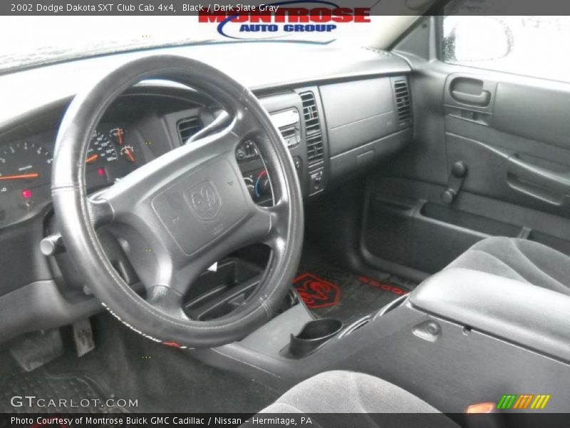 Black / Dark Slate Gray 2002 Dodge Dakota SXT Club Cab 4x4